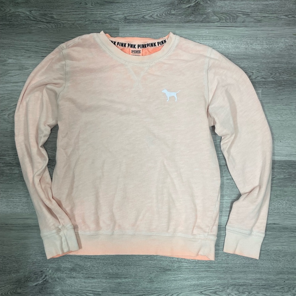 2000s PINK Victorias Secret creamsicle crewneck